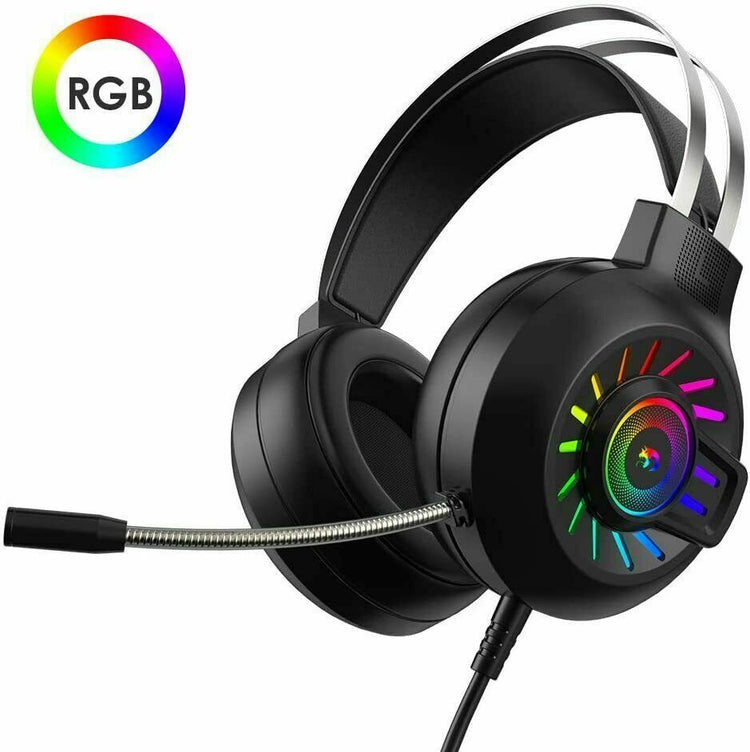 a pair of black headphones with a microphone