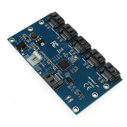 SATA Hard Disk Adapter Card 1 To 5 SATA Port Multiplier Computer Motherboard Hard Disk Adapter Card