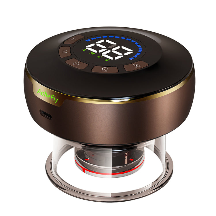 a round device with a display