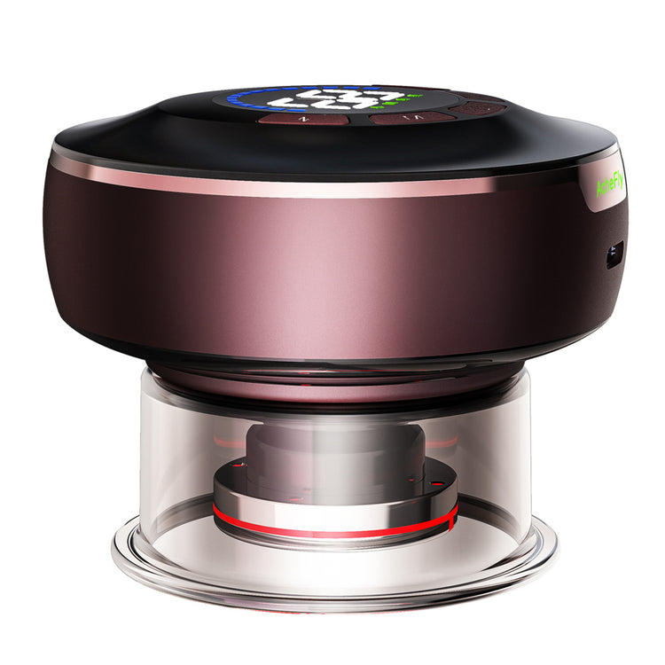 a circular device with a circular button