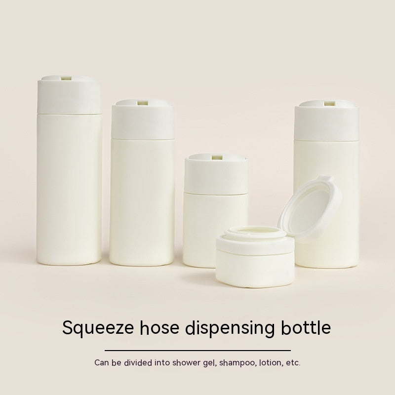 a group of white plastic bottles