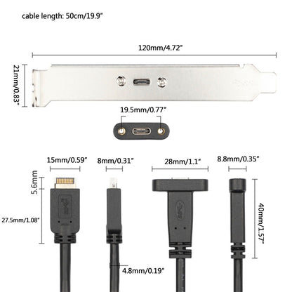 Female Belt Ear Nut Baffle Line Desktop Motherboard Extension Cable