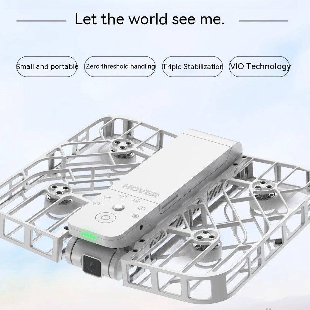 a white drone with a camera