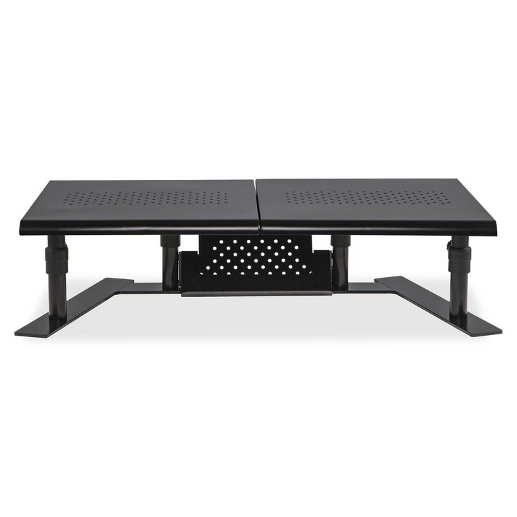 a black table with holes