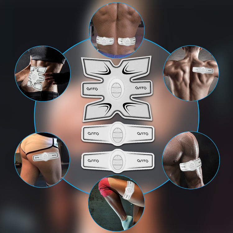 a collage of images of a person's body