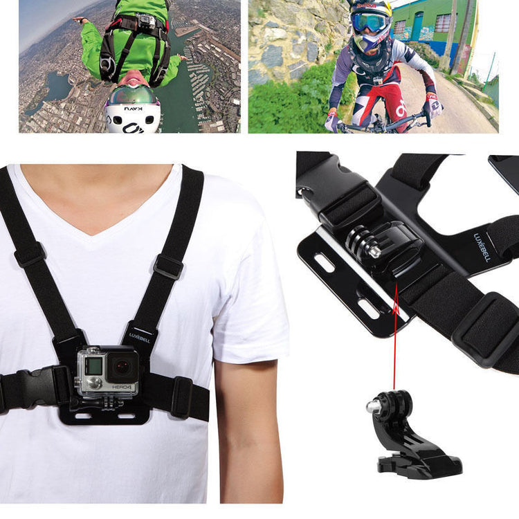 a person wearing a harness