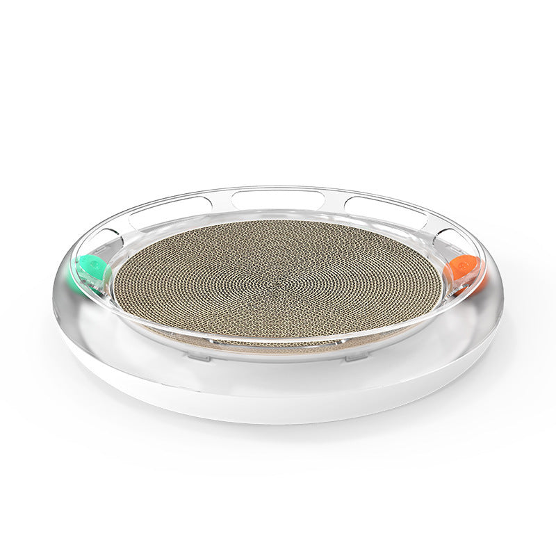 a round glass plate with a round surface