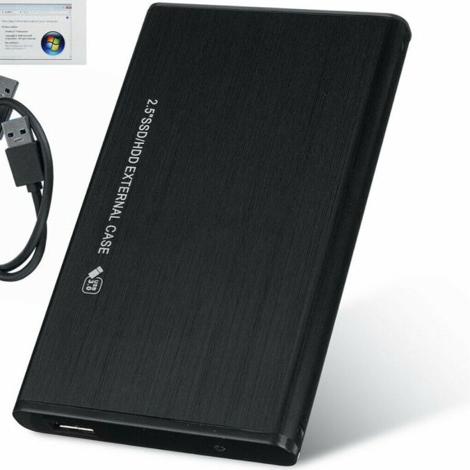 a black rectangular device with a cable