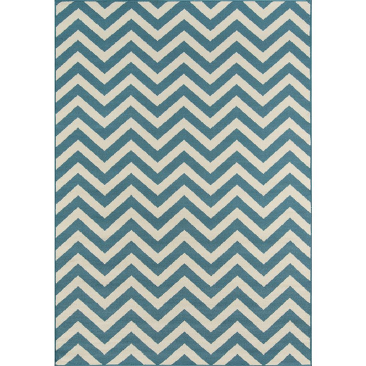Baja Area Rug, Blue, 3'11" X 5'7"