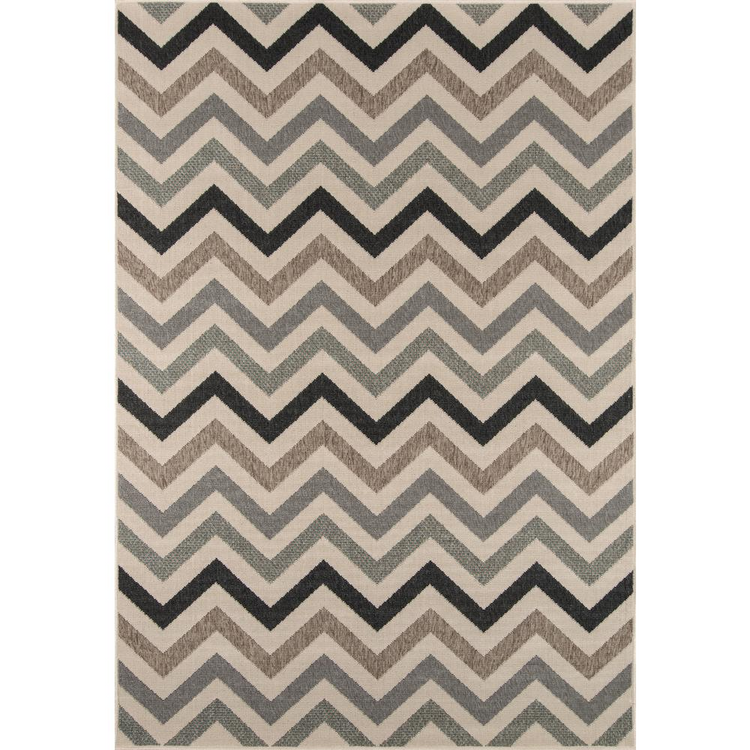 a rug with a zigzag pattern