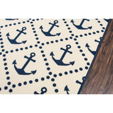 Baja Area Rug, Ivory, 3'11" X 5'7"