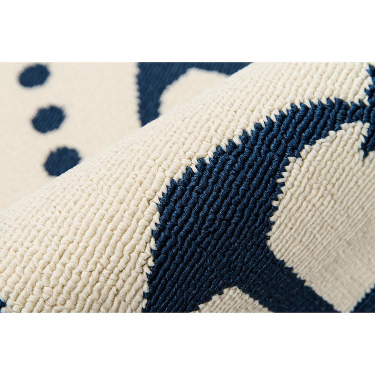 a close up of a rug