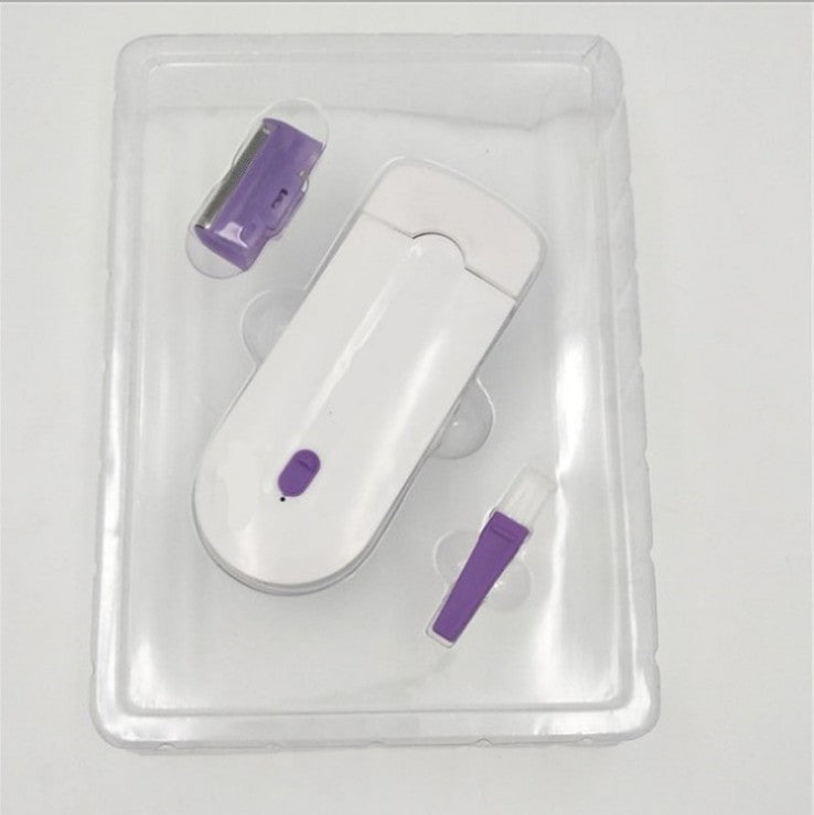 a white and purple usb flash drive