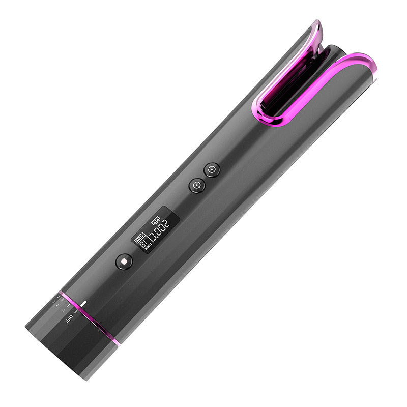 a black and pink hair straightener