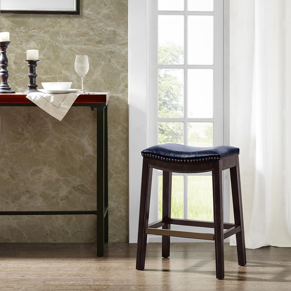 Belfast Saddle Counter Stool, Grey