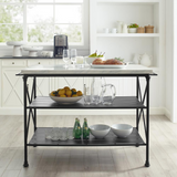 Madeleine Kitchen Island Matte Black
