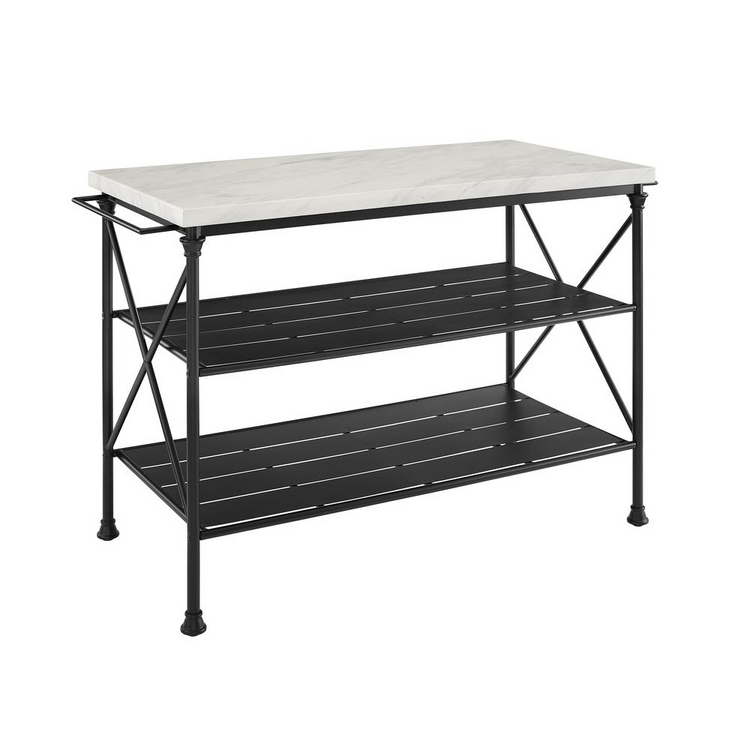 a black and white table