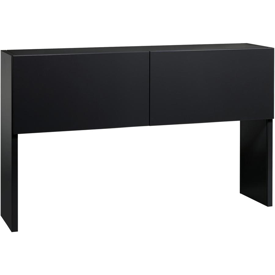 a black cabinet with two drawers