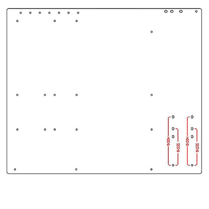 Computer case transparent acrylic single board computer motherboard DIY modified  bracket ITX ATX board type MATX