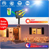 Solar-Powered Christmas Snowman Garden Stake Light