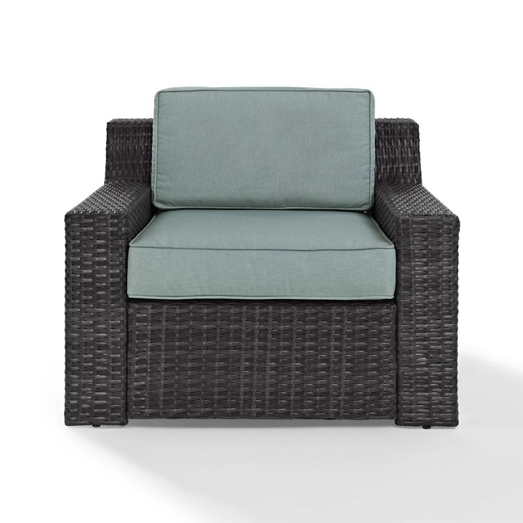 a chair with a cushion