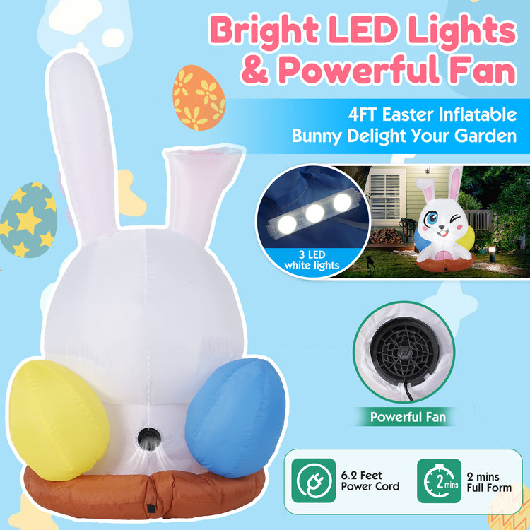 a inflatable bunny shaped object