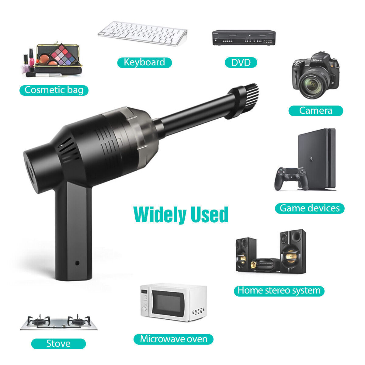 a black device with a handle