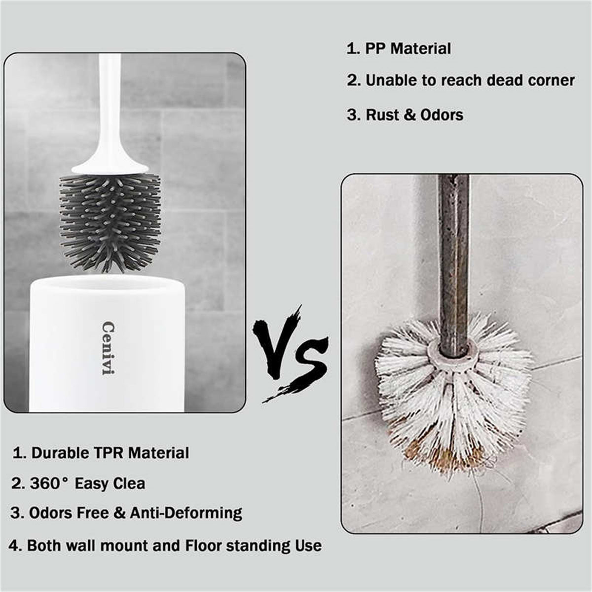 a comparison of a toilet brush and a toilet brush