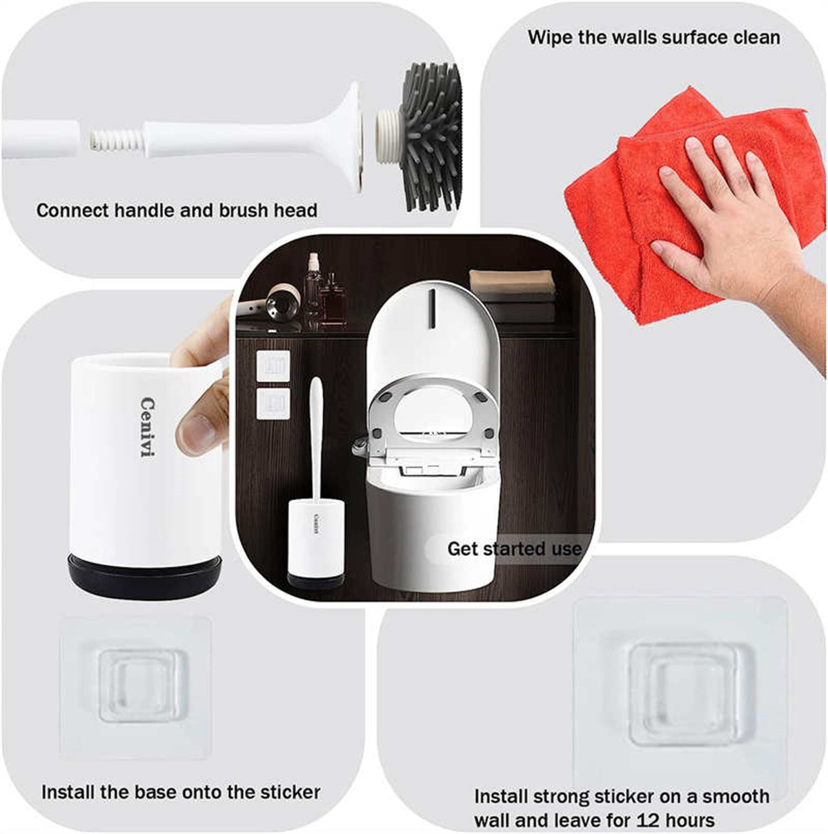 a collage of a cleaning service