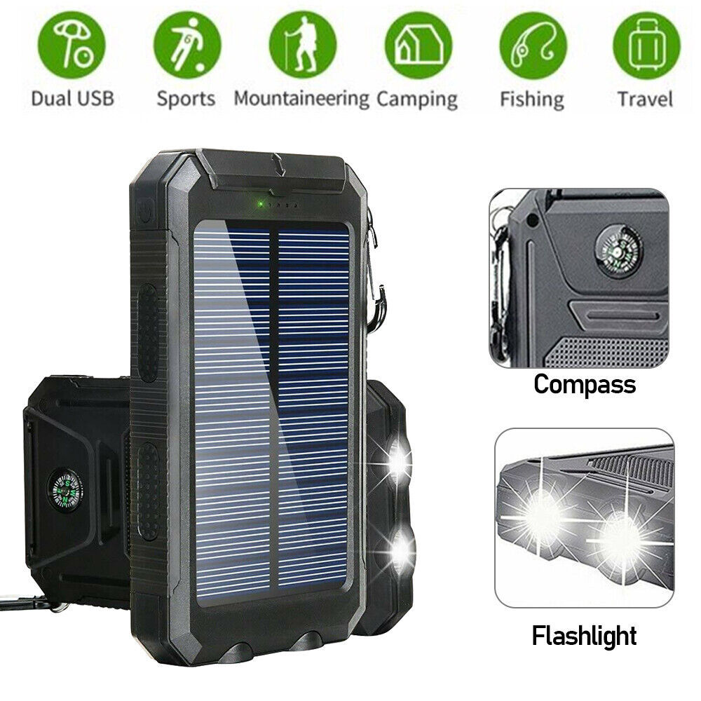 a solar panel with lights