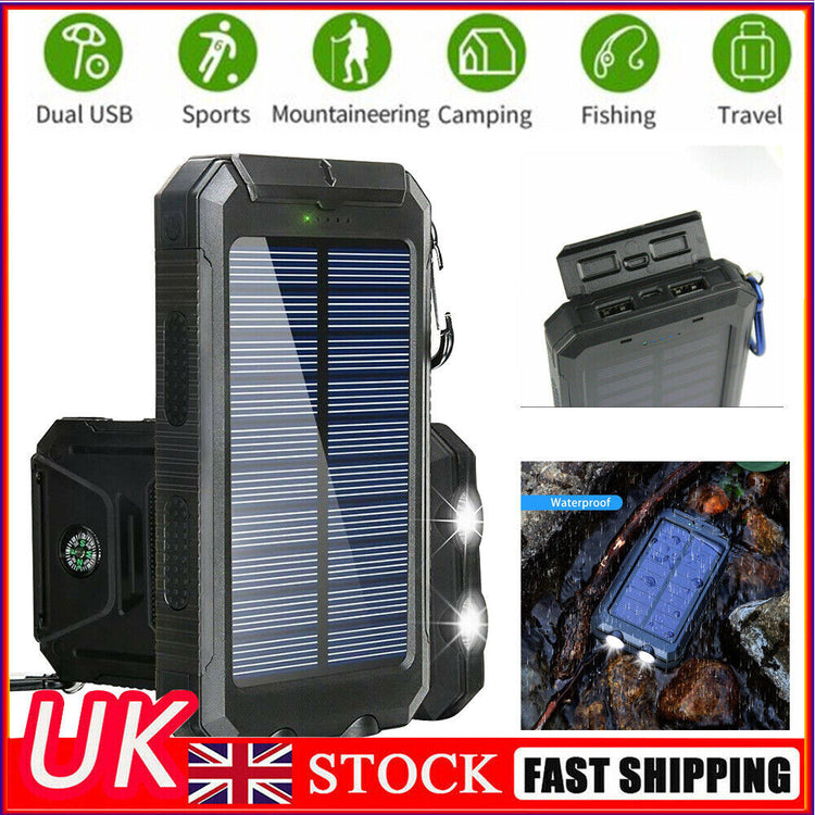 a solar panel with lights