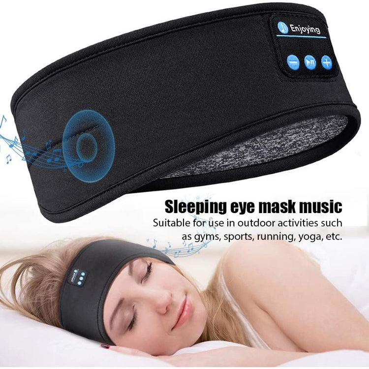 a woman sleeping with a headband