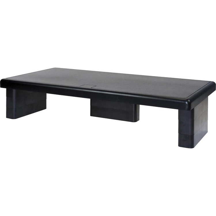 a black rectangular table with legs