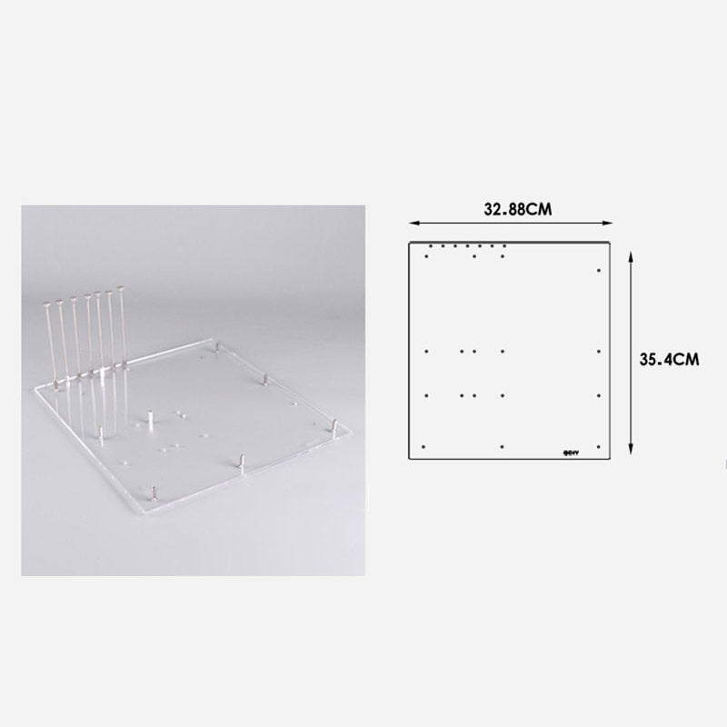 Computer case transparent acrylic single board computer motherboard DIY modified  bracket ITX ATX board type MATX