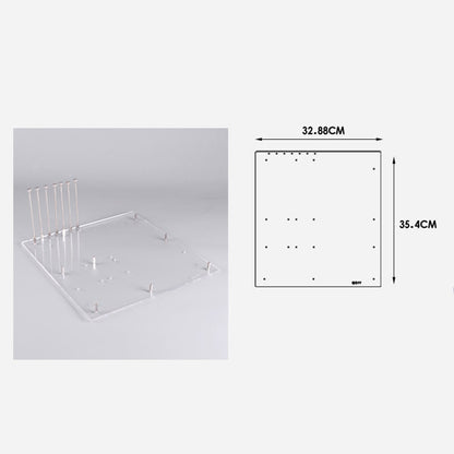 Computer case transparent acrylic single board computer motherboard DIY modified  bracket ITX ATX board type MATX