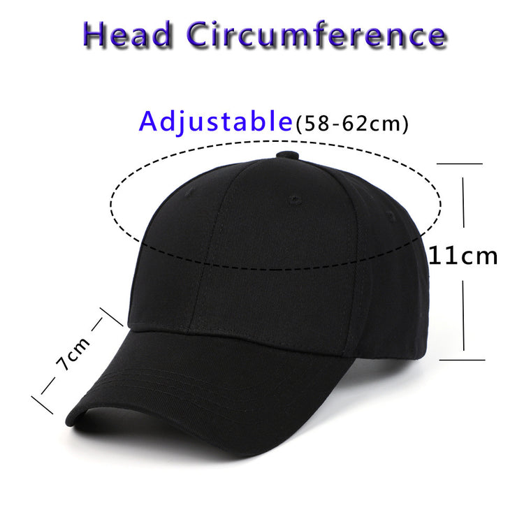 a black hat with measurements