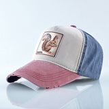 Letter-Embroidered Adjustable Baseball Cap