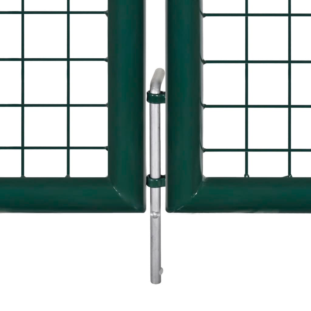 vidaXL Chain Link Fence with Posts Spike Galvanized Steel 4.1ftx49.2ft