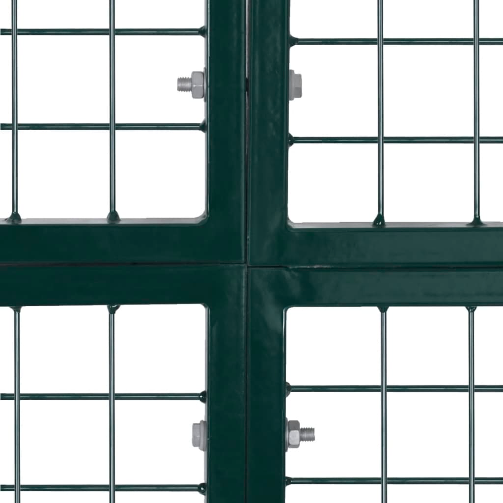 vidaXL Chain Link Fence with Posts Spike Galvanized Steel 4.1ftx49.2ft