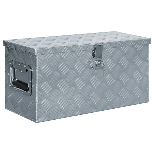 vidaXL Aluminum Box 24.2"x10.4"x11.8" Silver
