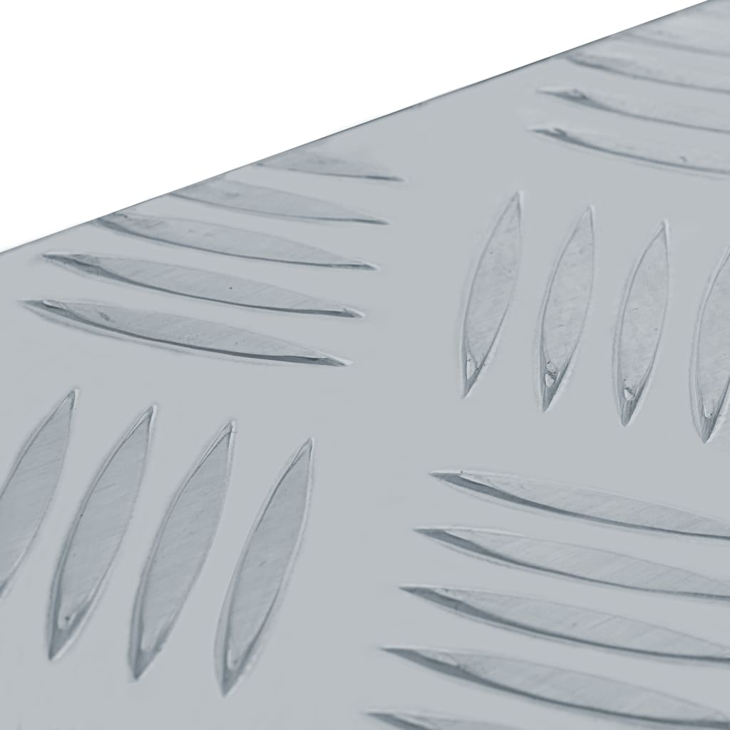 vidaXL Aluminum Box 24.2"x10.4"x11.8" Silver