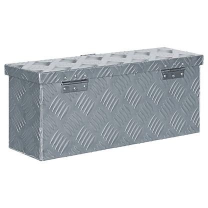 vidaXL Aluminum Box 19.1"x5.5"x7.9" Silver