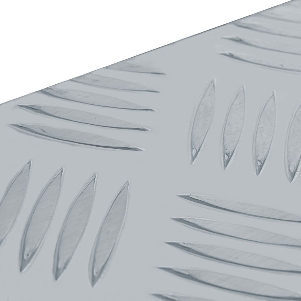vidaXL Aluminum Box 19.1"x5.5"x7.9" Silver