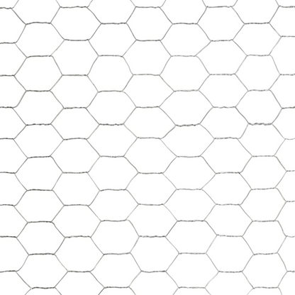 vidaXL Chicken Wire Fence Galvanized Steel 82'x3.9' Silver