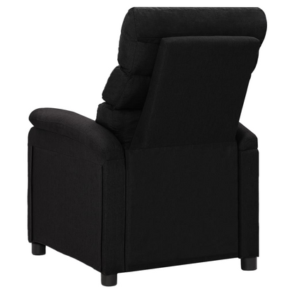 vidaXL Massage Reclining Chair Black Faux Leather