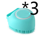 Silicone Pet Bath and Grooming Brush
