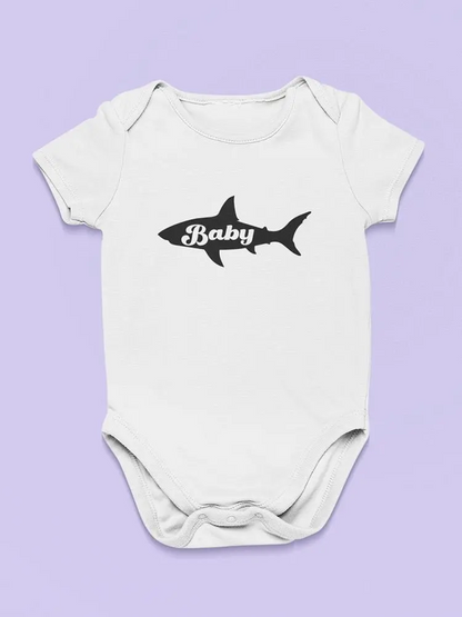 Black Shark Silhouette Baby's Bodysuit