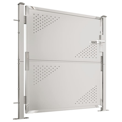 vidaXL Garden Gate 39.4"x39.4" Stainless Steel