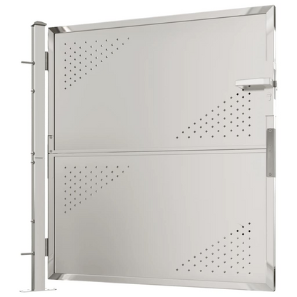vidaXL Garden Gate 39.4"x39.4" Stainless Steel