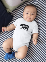 "Little" Bear Silhouette. Baby's Bodysuit